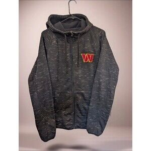Women's NFL Washington Commanders Fleece Hooded Sweater Heathered Black Large